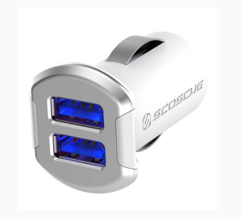 

АЗУ Scosche reVOLT Dual USB Car Charger 12W (2.4A) Silver (USBC242MSR)