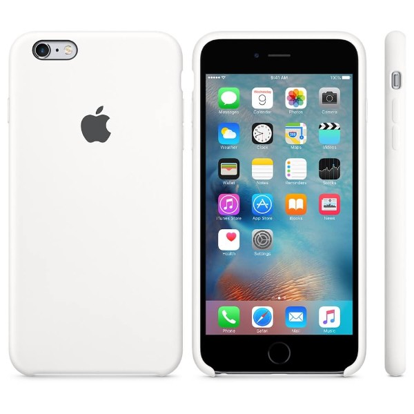 Оригинальный чехол Apple Silicone Case для iPhone 6/6s Plus White (MKXK2)