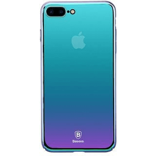 Чохол Baseus Glass Case для iPhone 7 Violet-Blue