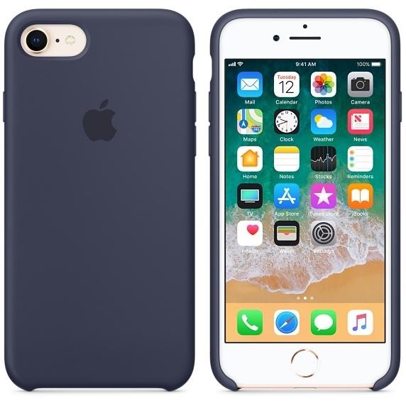Чохол Apple Silicone Case для iPhone 8/7 Midnight Blue (MQGM2)