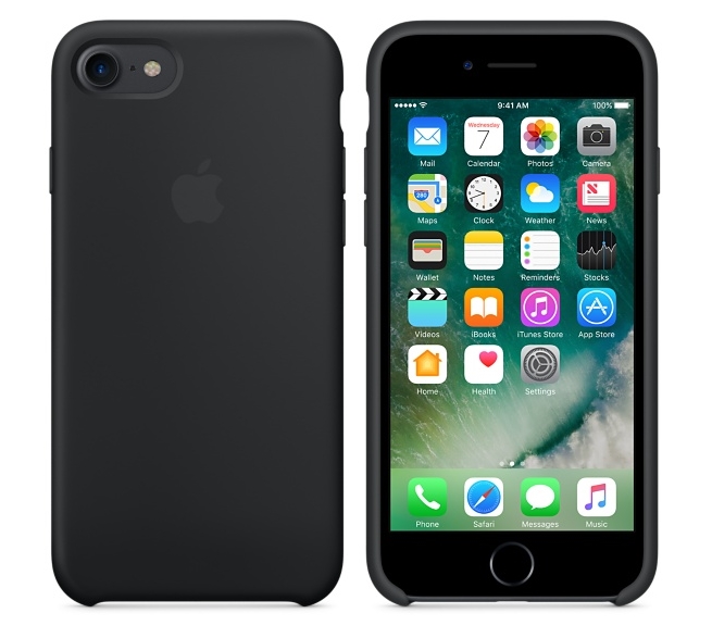 Чохол Apple iPhone 7 Silicone Case - Black (MMW82)