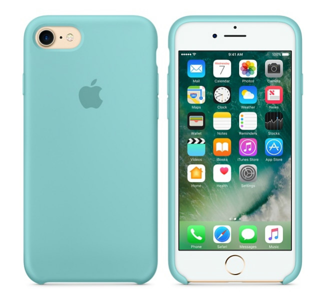 Чохол Apple iPhone 7 Silicone Case - Sea Blue (MMX02)