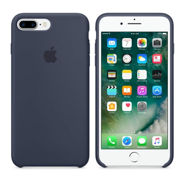 Чохол Apple iPhone 7 Plus Silicone Case - Midnight Blue (MMQU2)