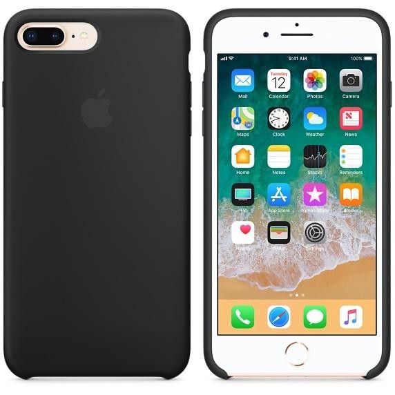 Оригинальный чехол Apple Silicone Case для iPhone 8 Plus/7 Plus Black (MQGW2)