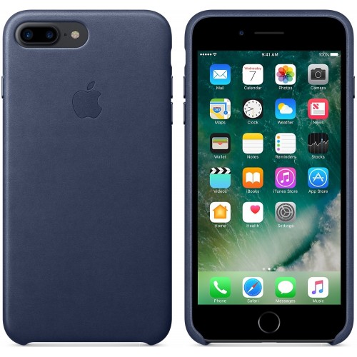 Чохол Apple iPhone 7 Plus Leather Case - Midnight Blue (MMYG2)