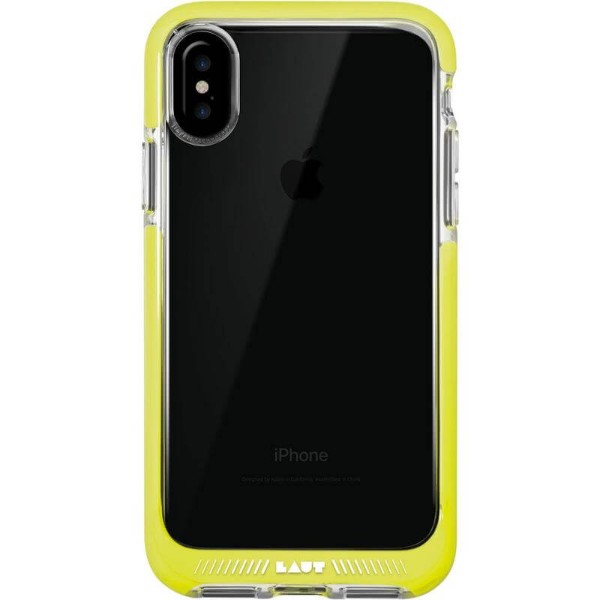 Чохол LAUT FLURO для iPhone X Yellow (LAUT_iP8_FR_Y)