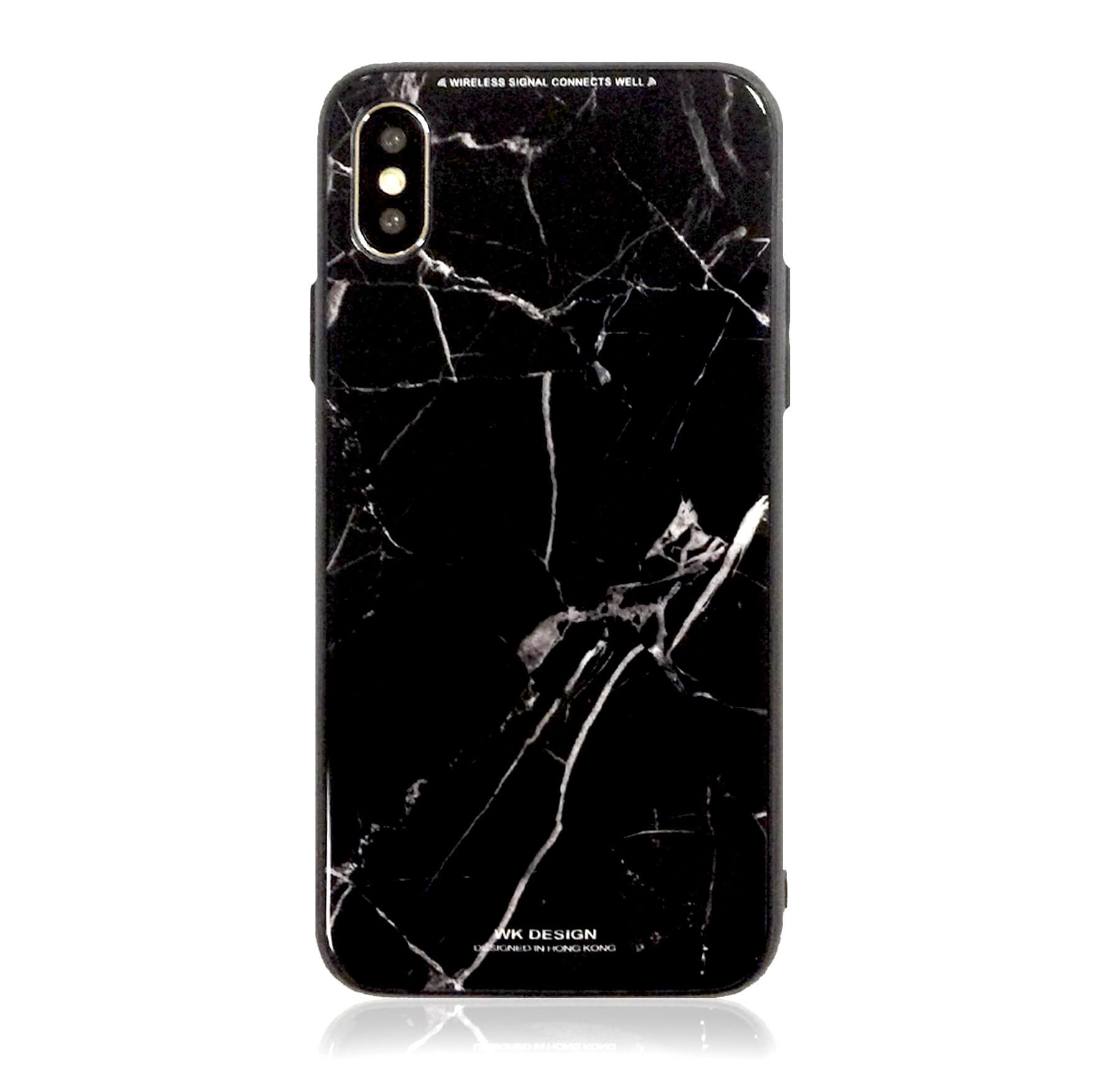 Чохол WK Design Glass LL10 Marble Silver для iPhone X