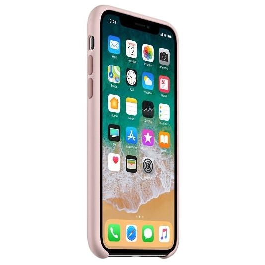 Оригинальный чехол Apple Siliсone Case для iPhone X Sand Pink (MQT62)