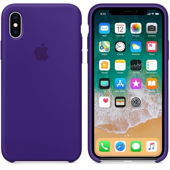 Оригинальный чехол Apple Siliсone Case для iPhone X Ultra Violet (MQT72)