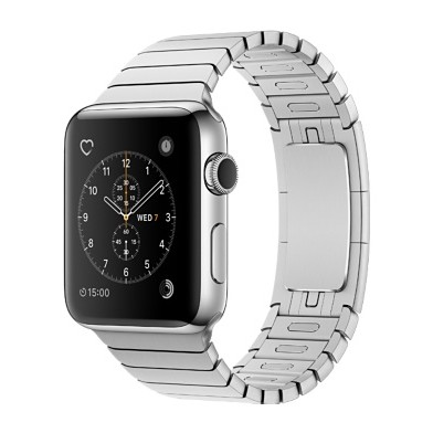 Apple Watch 38mm Stainless Steel Case with Stainless Steel Link Bracelet (MJ3E2)