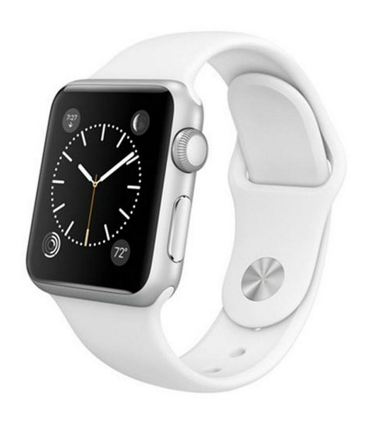 Apple Watch 38mm Stainless Steel with White Sport Band (MJ302) CPO