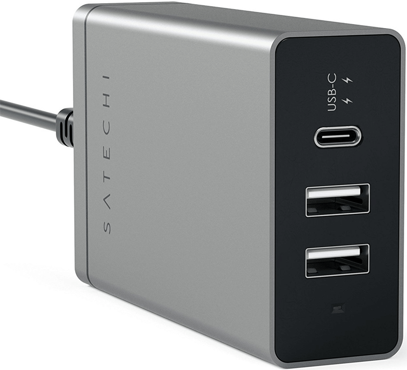  Сетевое з/у Satechi USB-C 40W Travel Charger Space Gray 