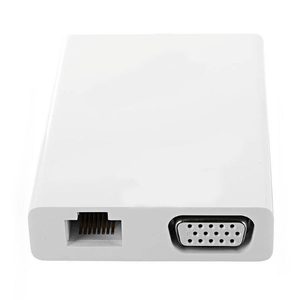 Адаптер Mi Multi-Adapter USB-C toVGA and Gigabit Ethernet White JGQ4005TY JGQ4005TY