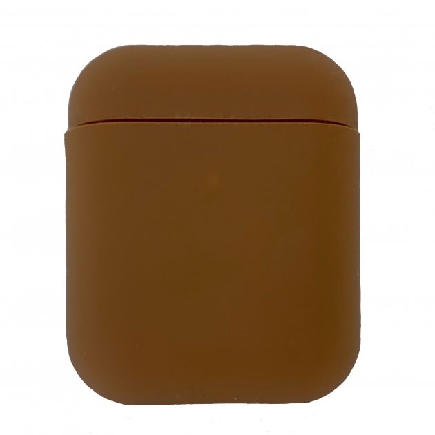 Чехол Airpods Silicon Case with Trinket Brown