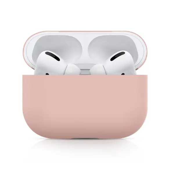 Чехол для AirPods PRO Silicone case Full /light pink/