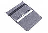 Чехол-конверт для Macbook 15/16 войлочный горизонтальный серый (GM14)