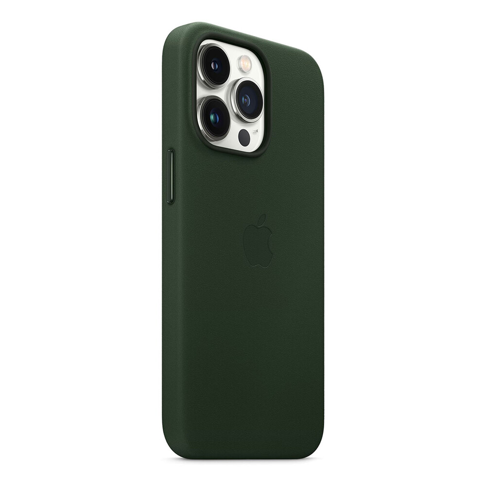 Чохол для смартфона iPhone 13 Pro Leather Case with MagSafe - Sequoia Green (MM1G3)