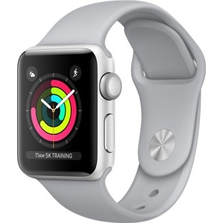 

Apple Watch Series 3 38mm Silver Aluminum Case with Fog Sport Band (MQKU2) б/у