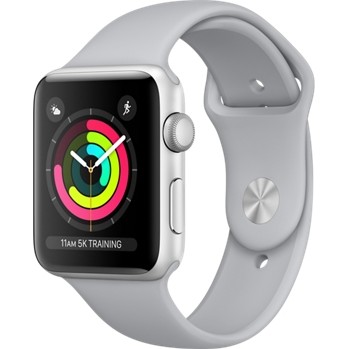 Apple Watch Series 3 42mm Silver Aluminum Case with Fog Sport Band (MQL02) б/у
