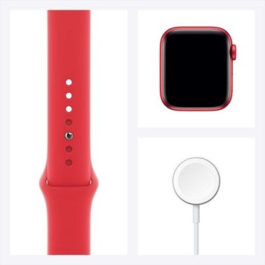 Apple Watch Series 6 GPS 40mm (GPS+LTE)(RED) Aluminium Case with RED Sport Band (M02T3, M06R3)