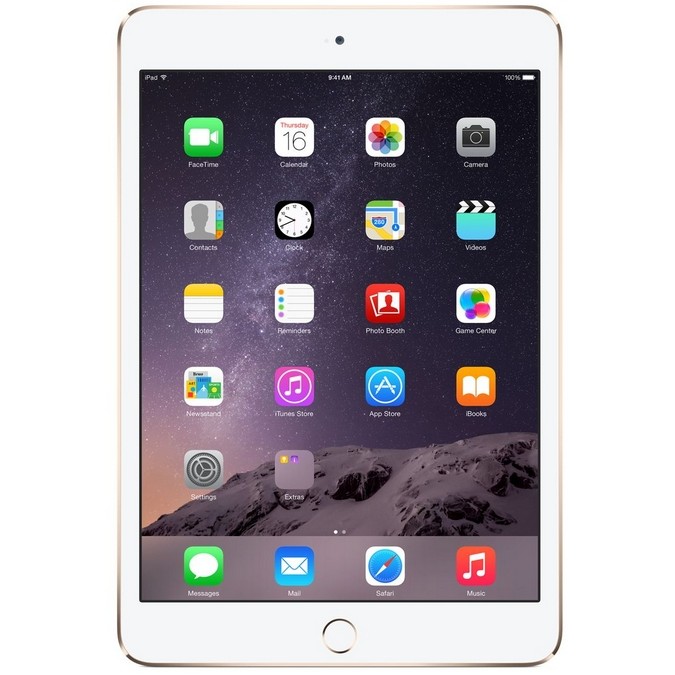 

iPad mini 3 Wi-Fi + LTE, 16gb, Gold б/у