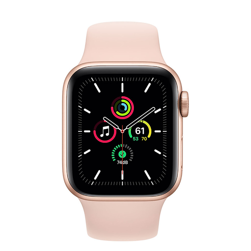 Apple Watch SE 44mm GPS Gold Aluminum Case w. Pink Sand Sport Band (MYDR2) б/у
