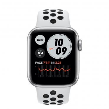 Apple Watch Nike+ Series 6 GPS + LTE 40mm Silver Aluminium Pure Platinum/Black Nike (M06J3 / M07C3)