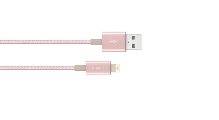 

Кабель Moshi Integra Lightning to USB Cable 1.2 m Golden Rose