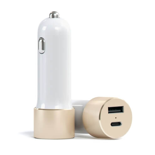 

Автомобильное з/у Satechi USB Car Charger with Type C Gold