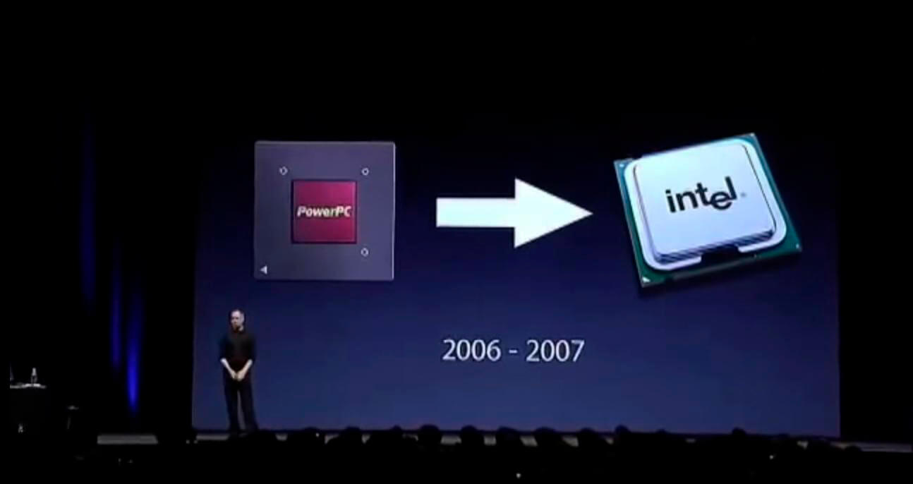 Стів Джобс про перехід на Intel на WWDC 2005