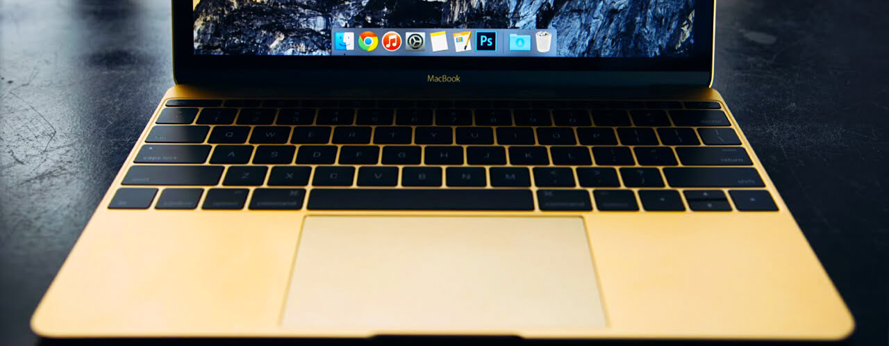 Клавиатура "бабочка" на MacBook 12 Gold